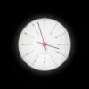 Arne Jacobsen Clocks Bankers Veggur Ø12 cm hvit/sort/rød