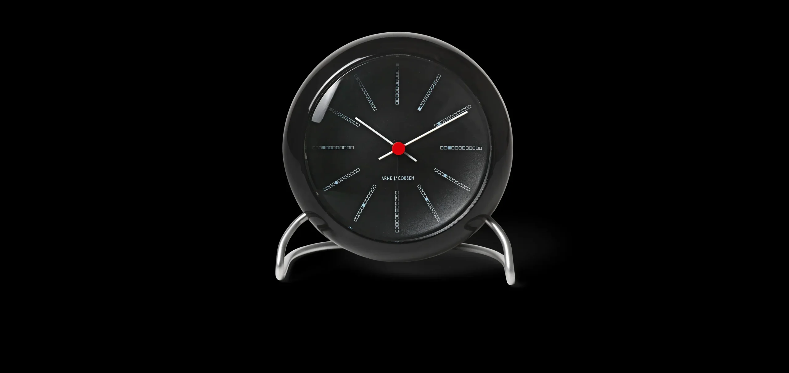Arne Jacobsen Clocks Bankers Bordur Ø11 cm sort