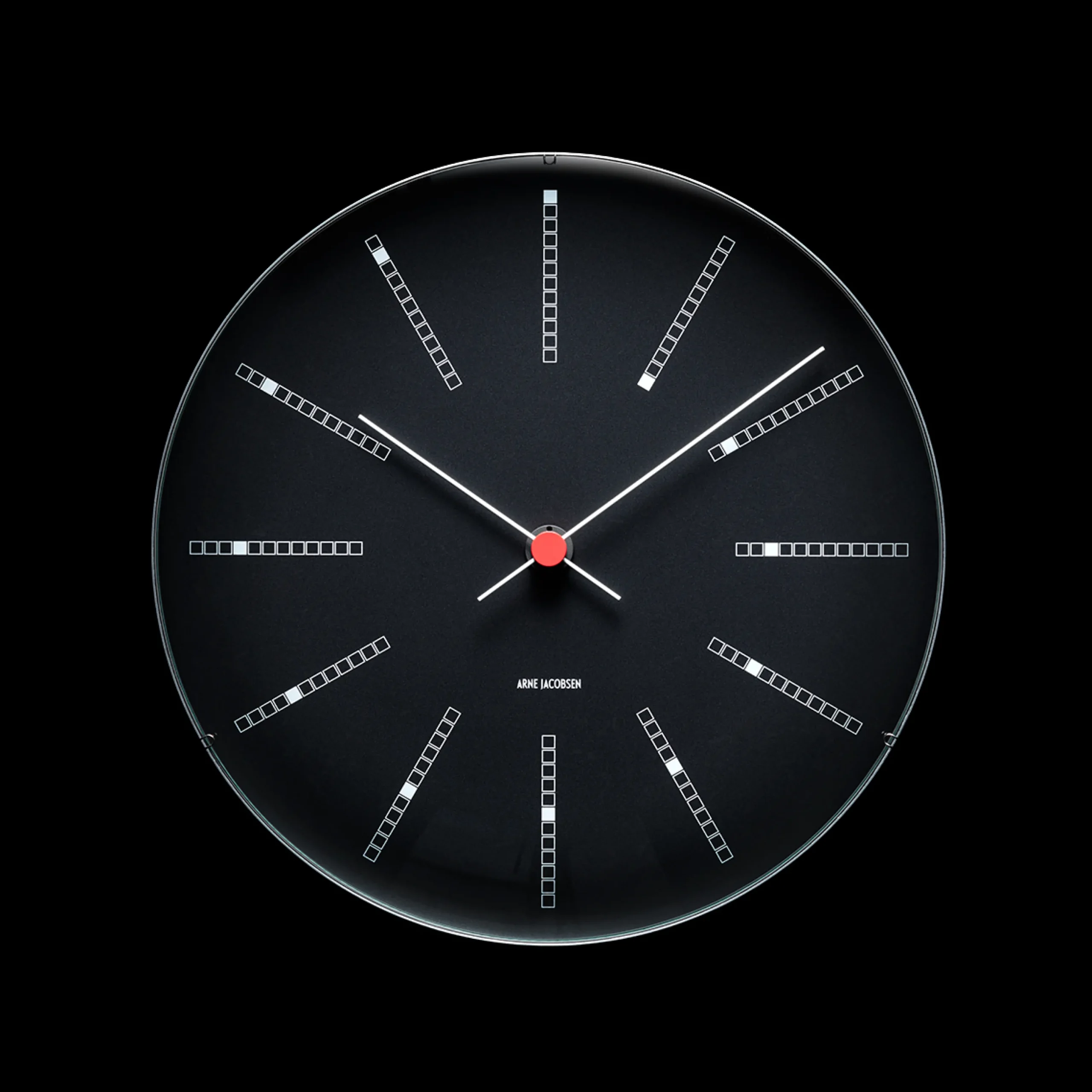Arne Jacobsen Clocks Bankers Veggur Ø29 cm sort