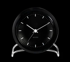 Arne Jacobsen Clocks City Hall Bordur Ø11 cm sort