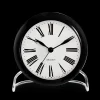 Arne Jacobsen Clocks Roman Bordur Ø11 cm hvit/sort