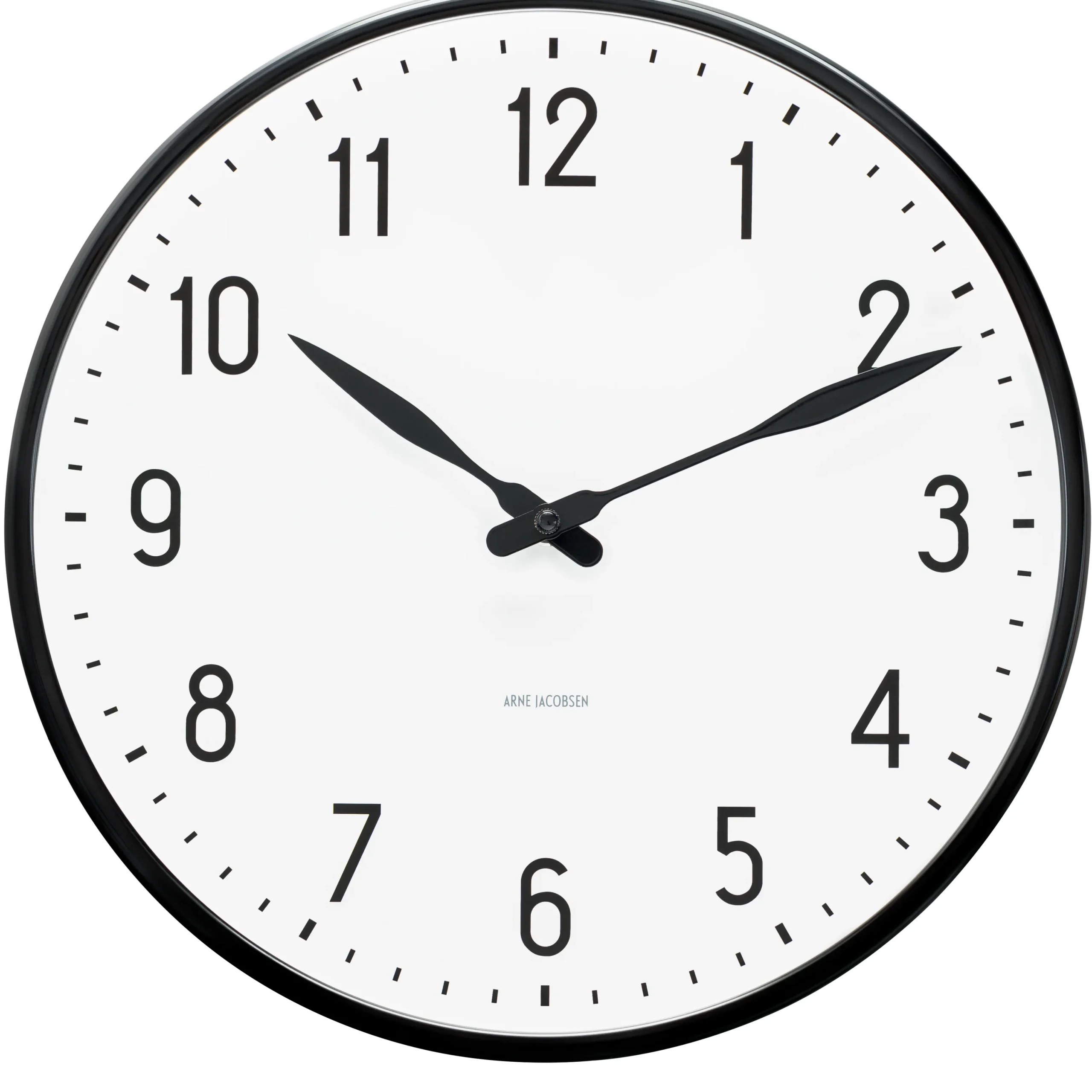 Arne Jacobsen Clocks Station Veggur Ø29 cm hvit/sort