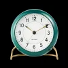 Arne Jacobsen Clocks Station Bordur Ø11 cm grønn/hvit
