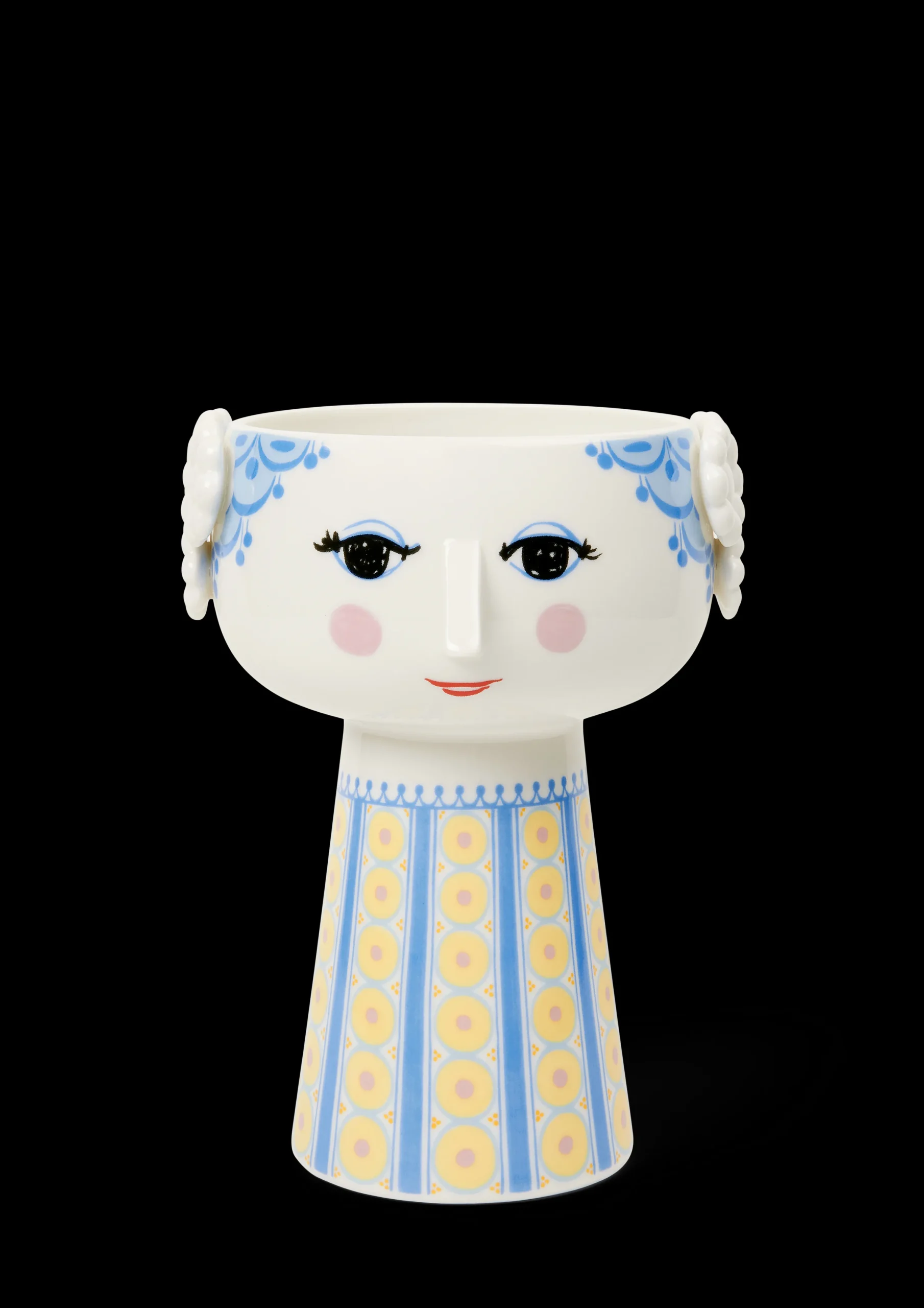 Bjørn Wiinblad Eva Vase H18.5 cm blå - Kjøb her