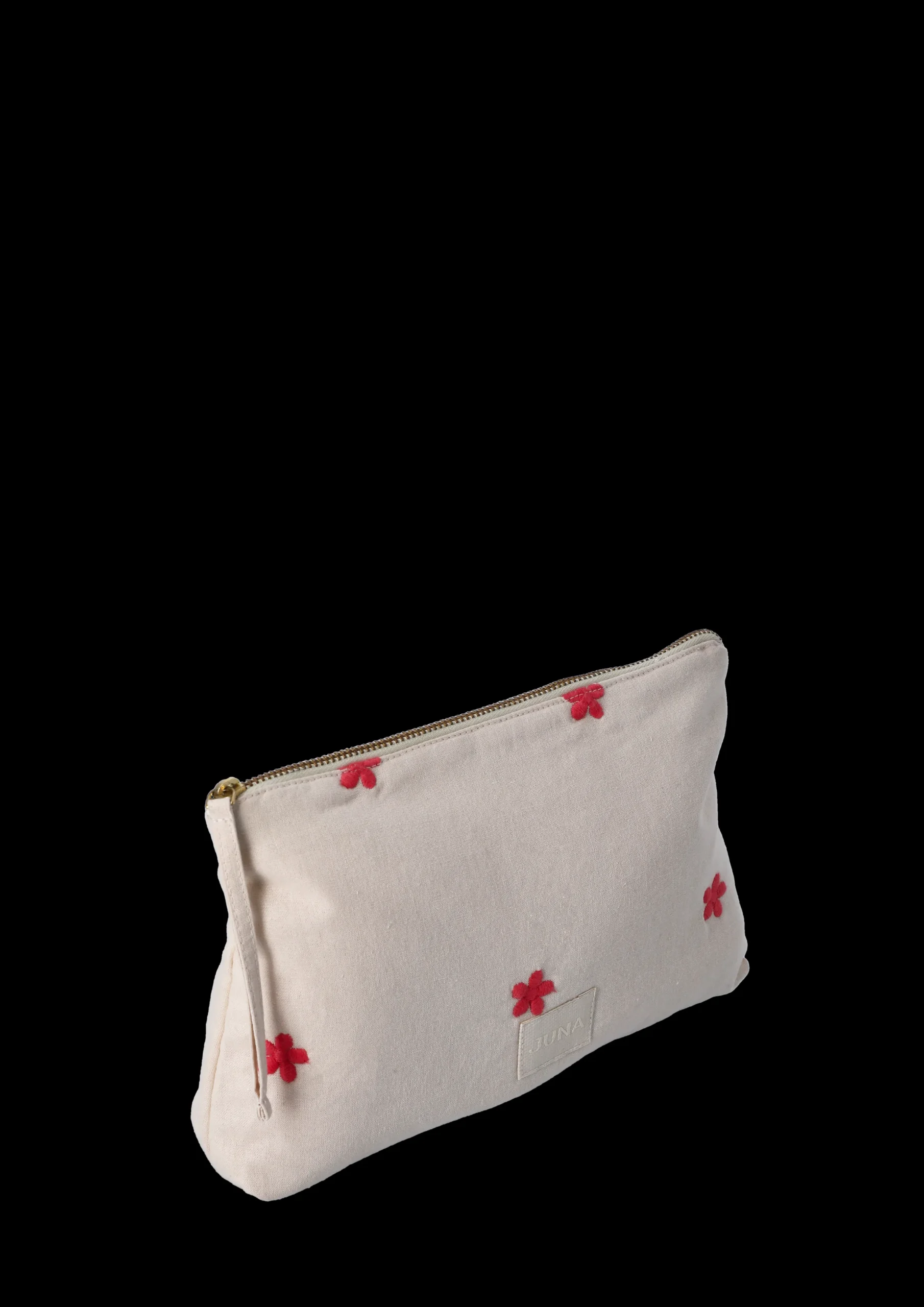 JUNA Daisy Nola Sminkepung 23x5x15 cm – Sand/Rød fra