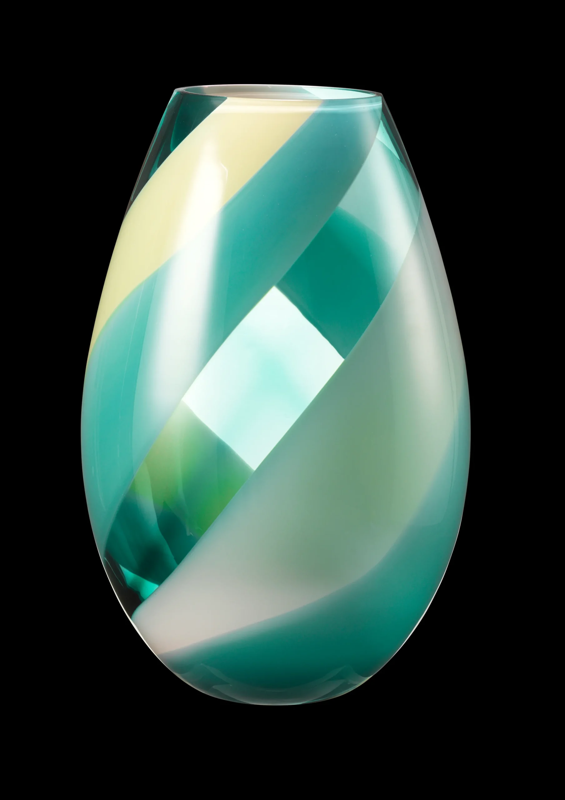 Holmegaard Archives Cocoon Vase H45 cm lake - Kjøp nå