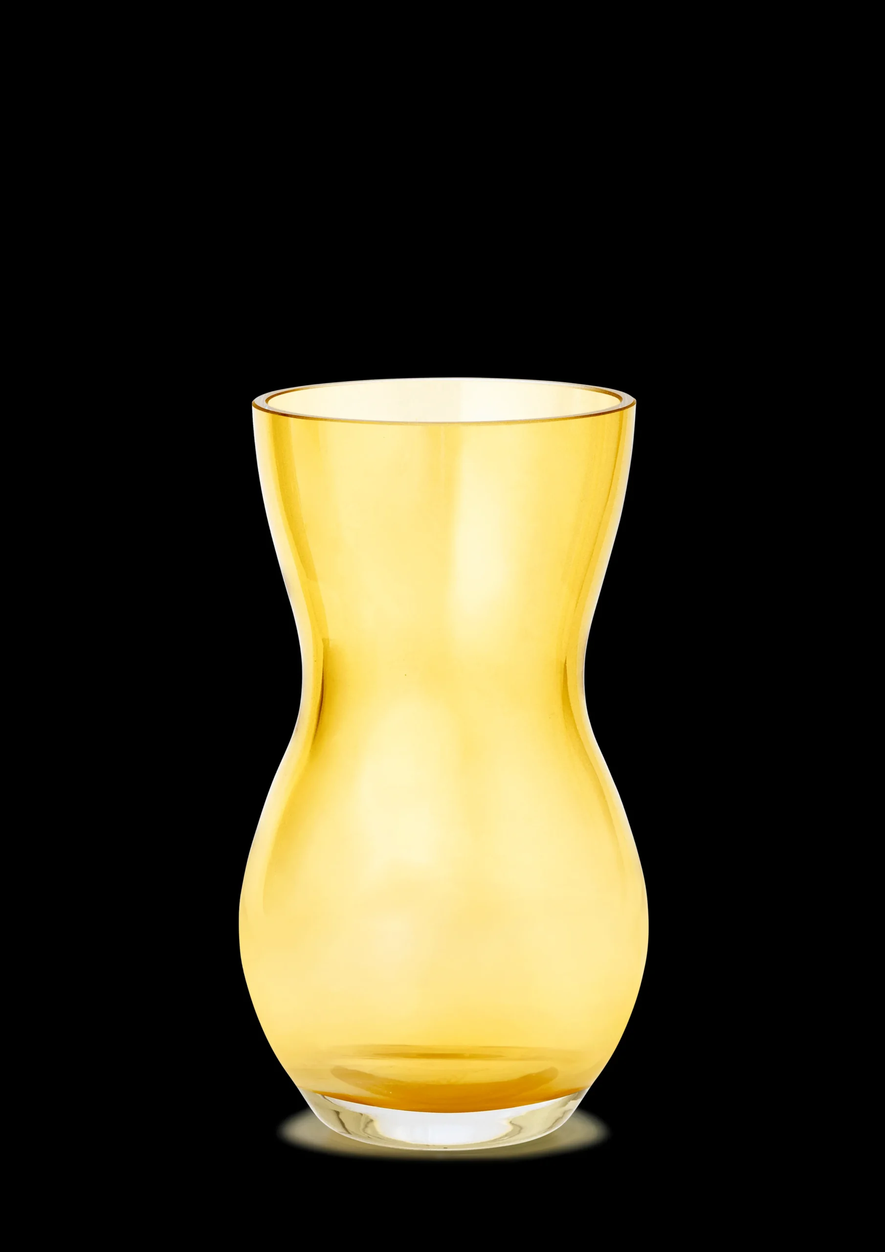Holmegaard Calabas Vase H16 amber