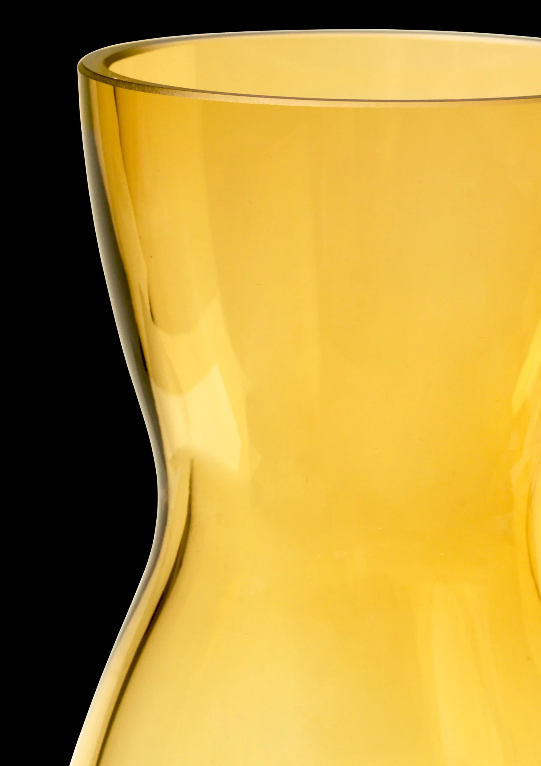 Holmegaard Calabas Vase H16 amber