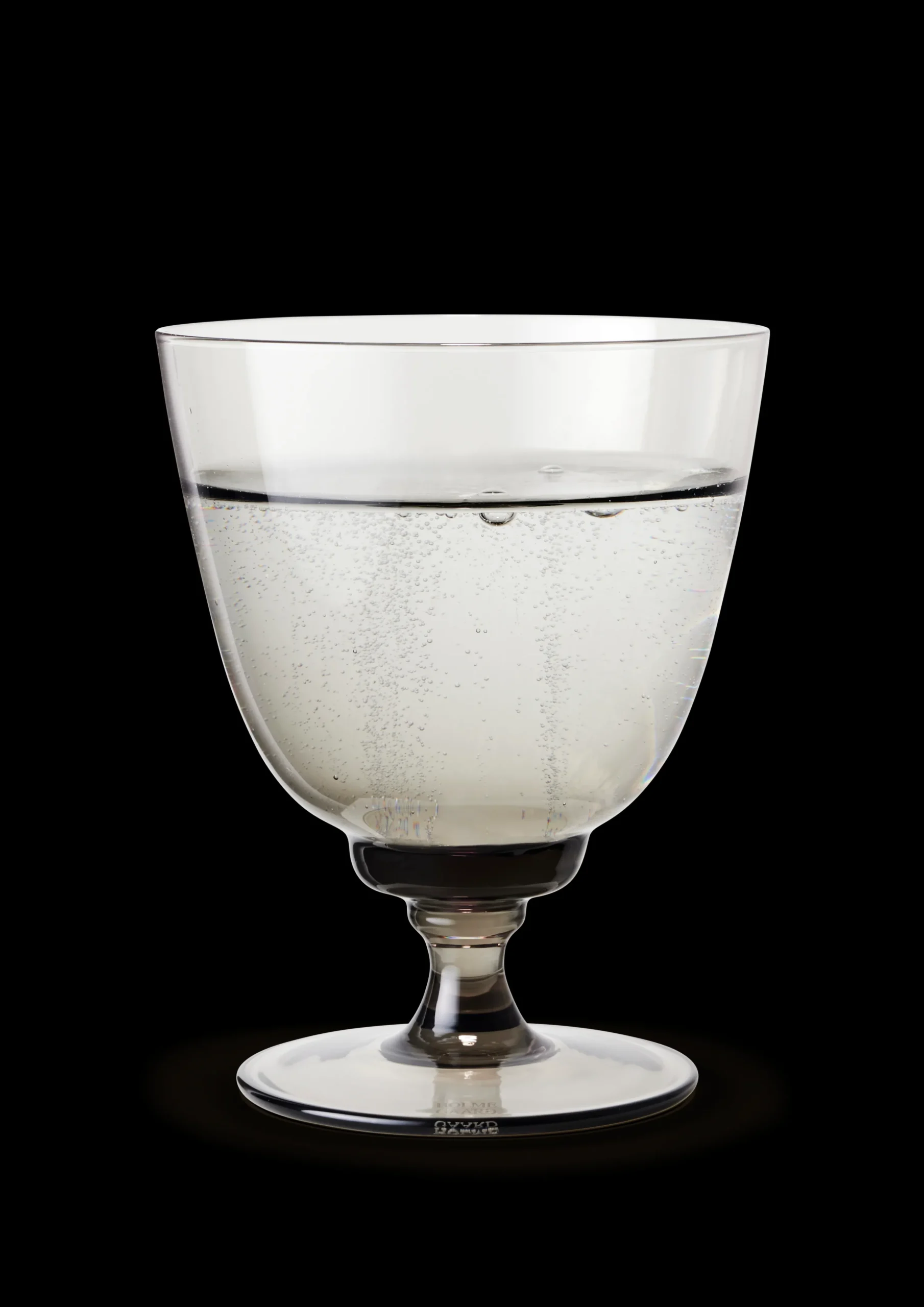 Holmegaard Flow Glass med stett 35 cl smoke - Kjøp her