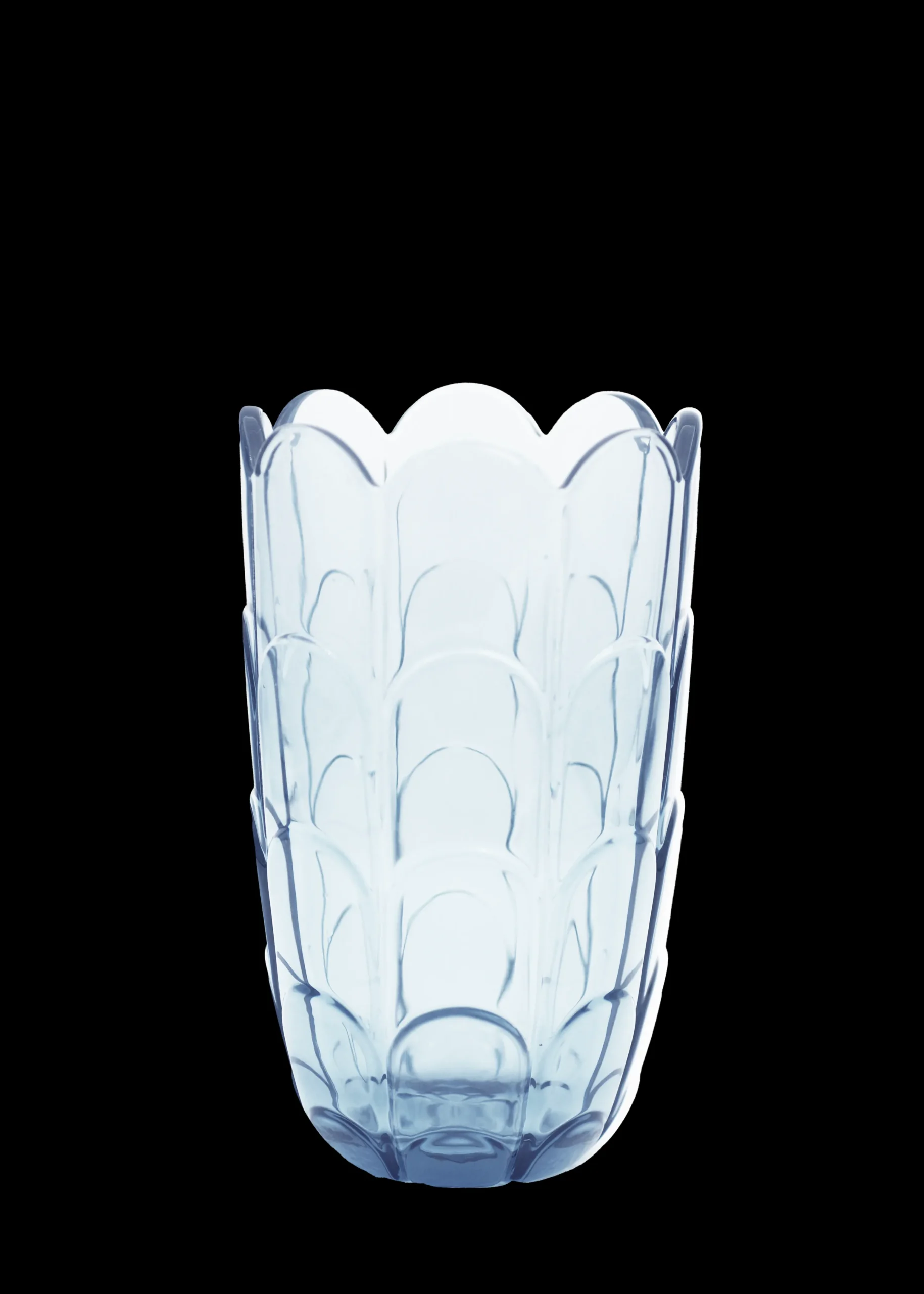 Holmegaard Lily Vase H19 cm blue iris - Kjøp med oss
