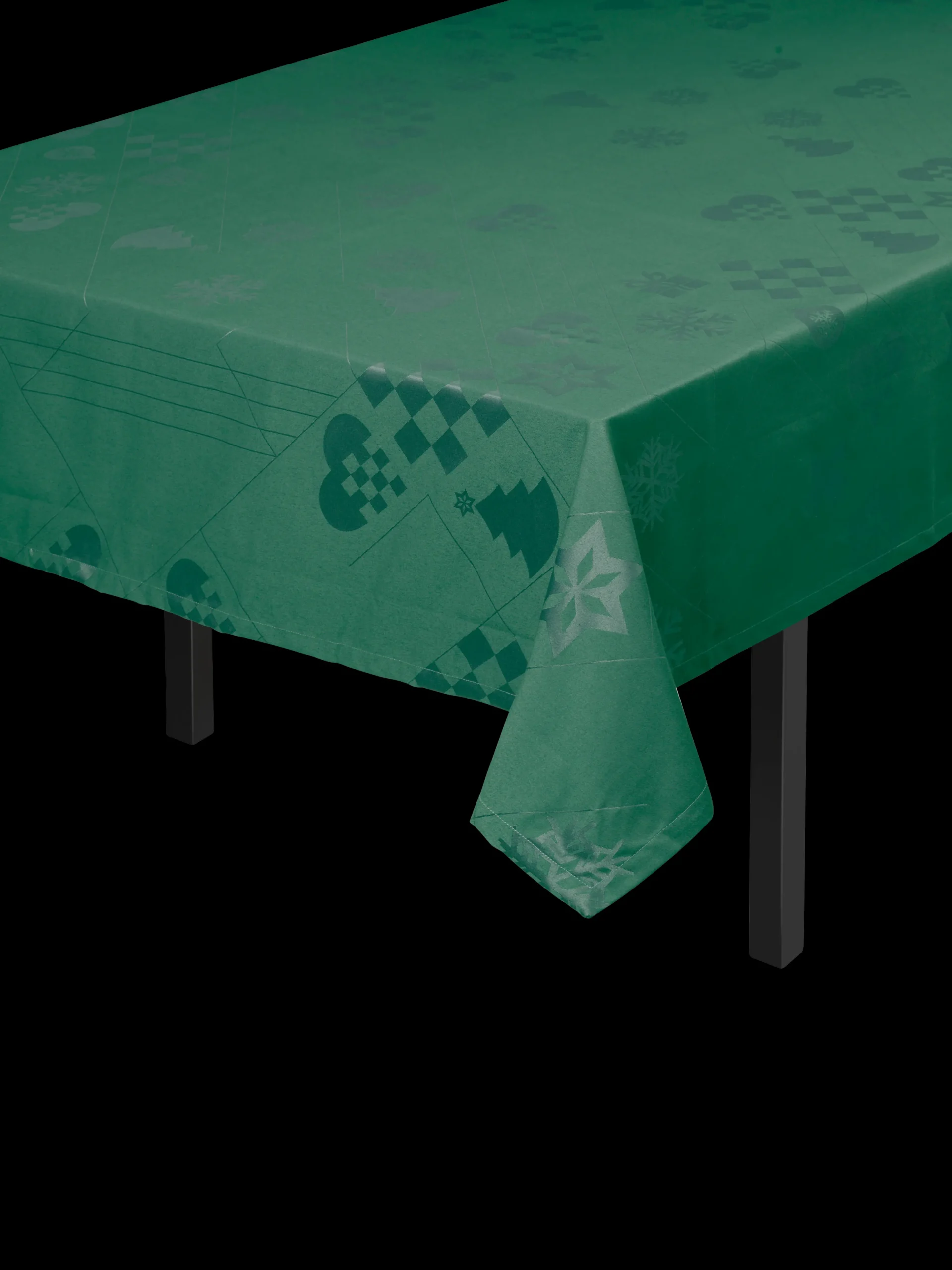 Rosendahl Holmegaard Textiles Natale Damaskduk 150x370 cm grønn