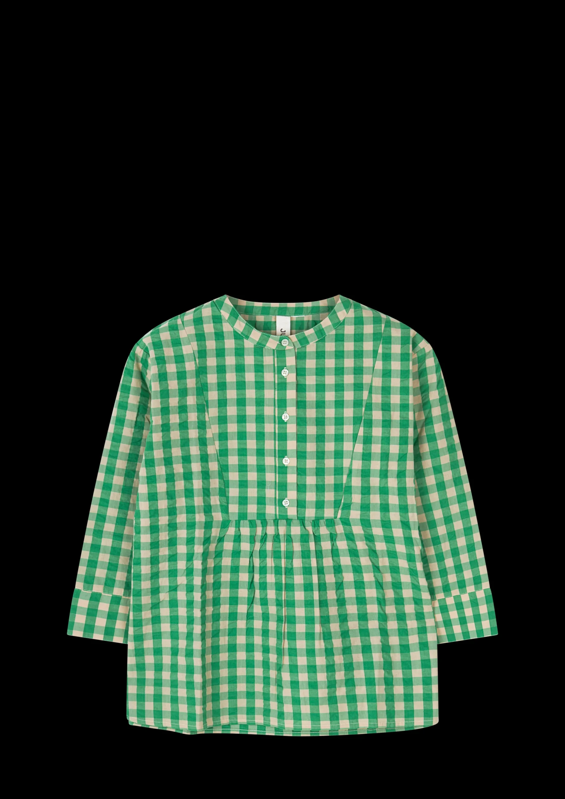JUNA Bæk&Bølge Irene shirt S/M grønn/sand - Kjøp nå