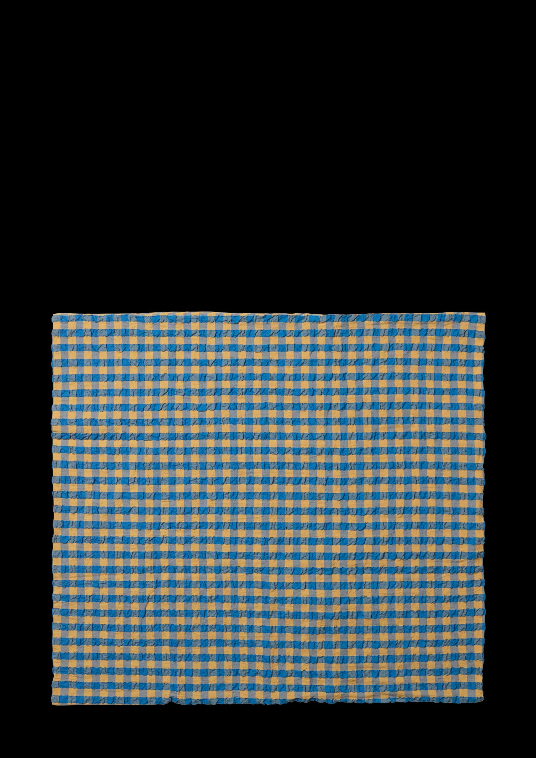 JUNA Bæk&Bølge Putetrekk 60x50 cm blå/oker SE