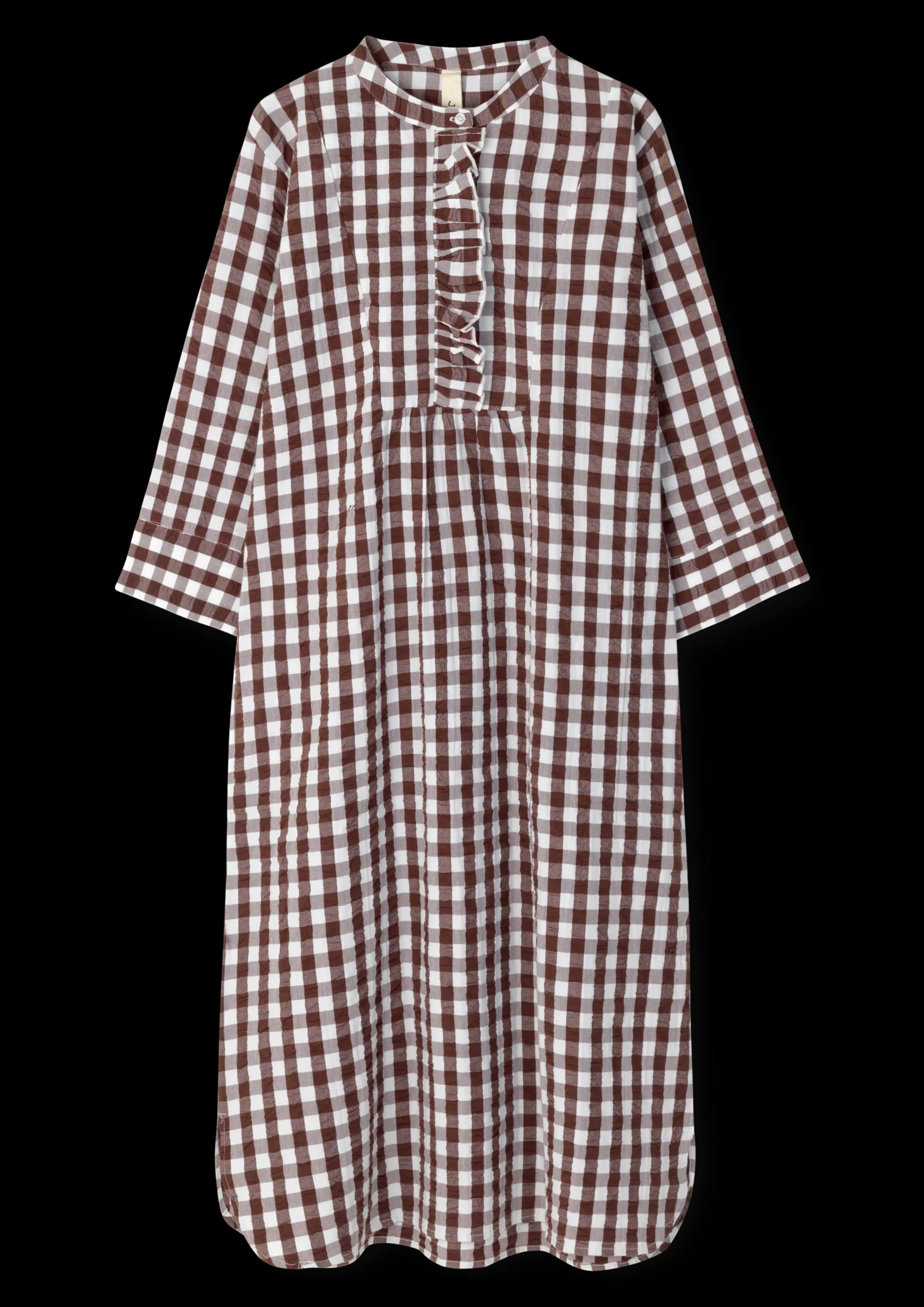 JUNA Bæk&Bølge Sonja dress XS chocolate/hvit