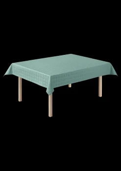 JUNA Brick Damaskduk 150x320 cm turkis