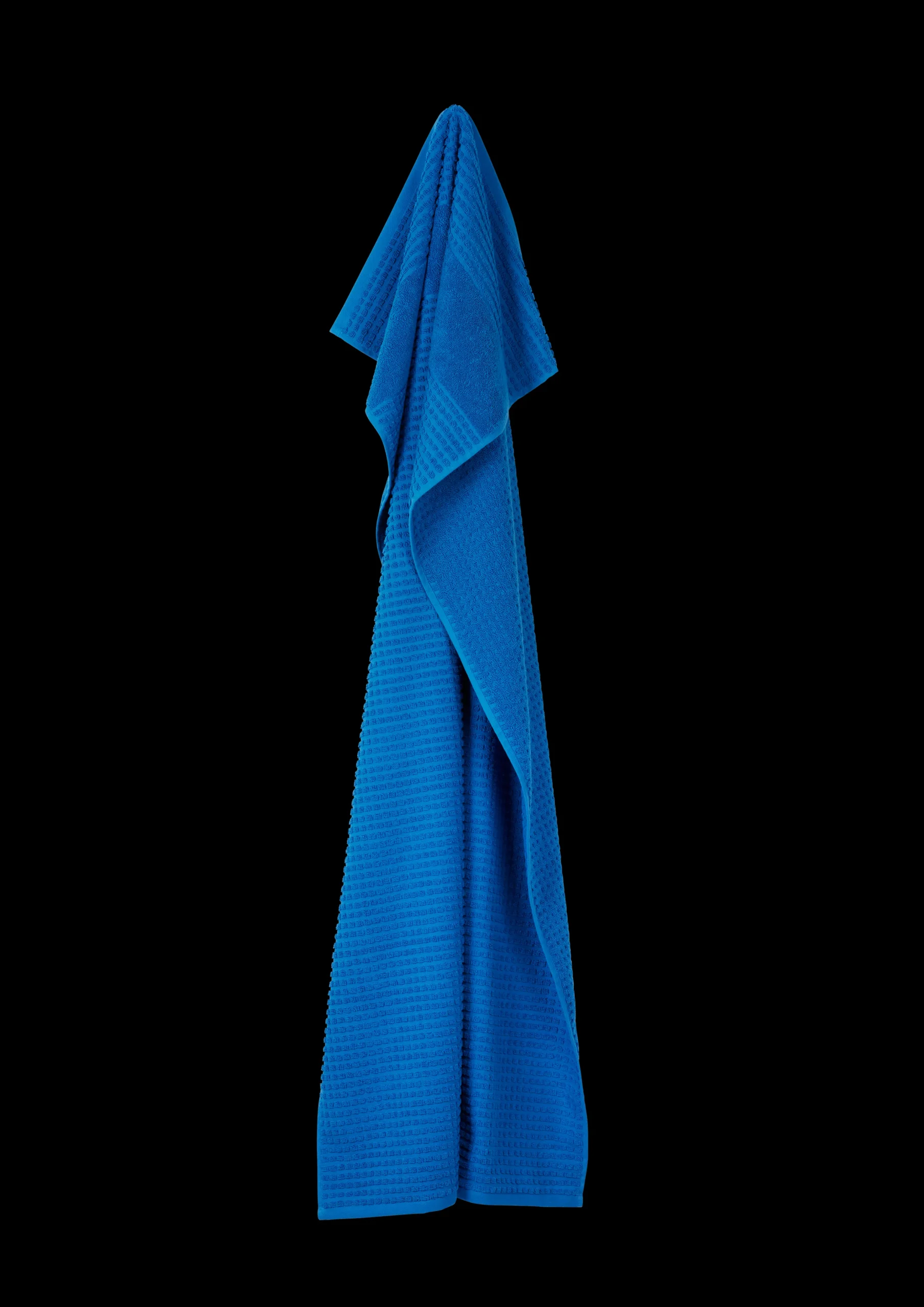 JUNA Check Håndkle 70x140 cm blå