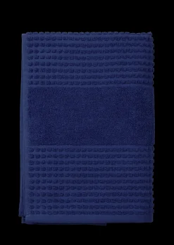 JUNA Check Håndkle 70x140 cm marineblå