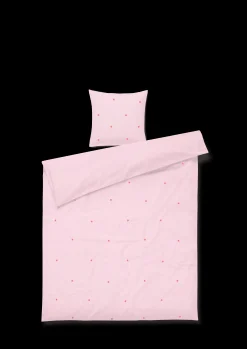 JUNA Daisy Sengetøy 150x210 cm pink/rød SE