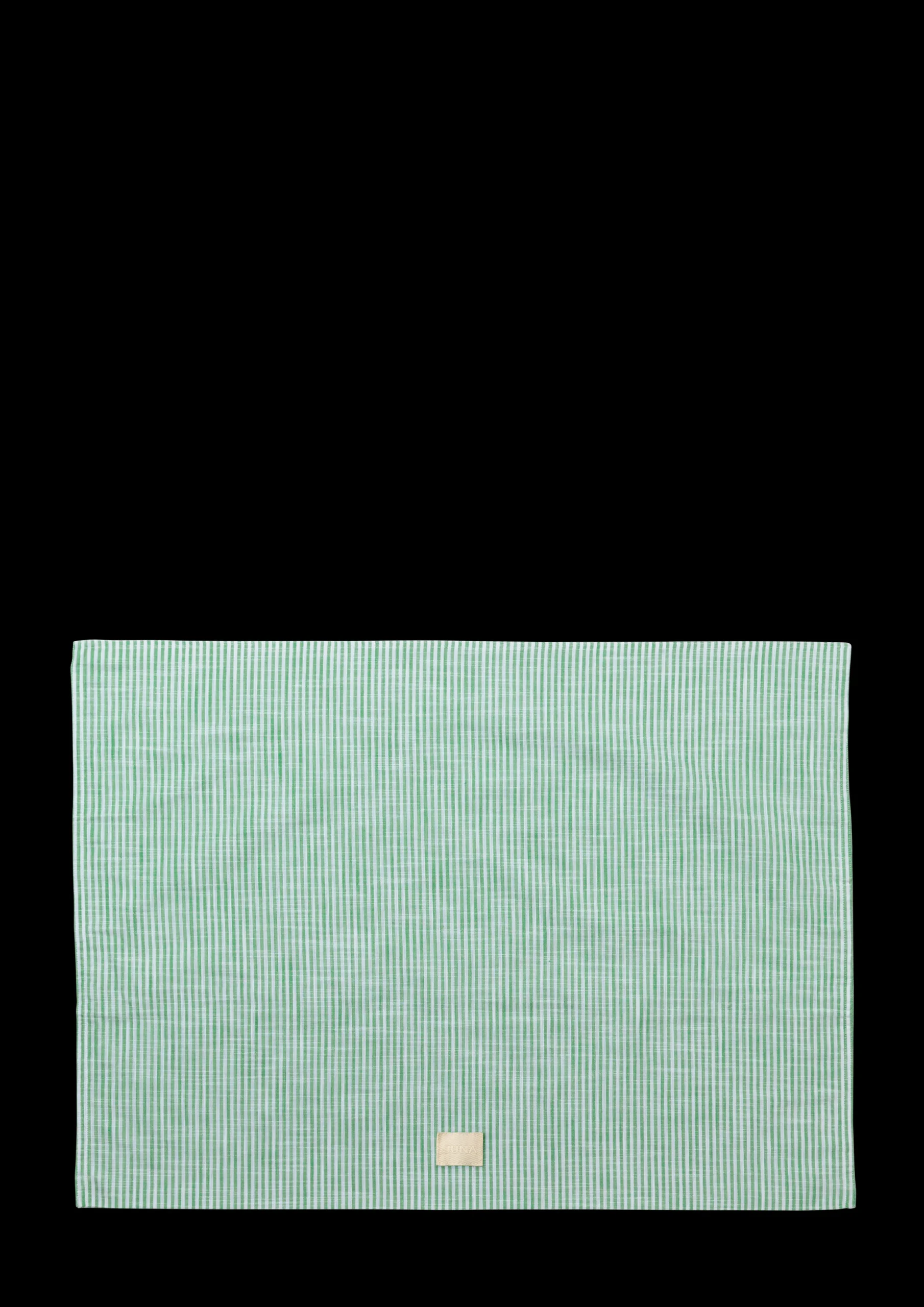 JUNA Monochrome Lines Putetrekk 70x50 cm grønn/hvit NO