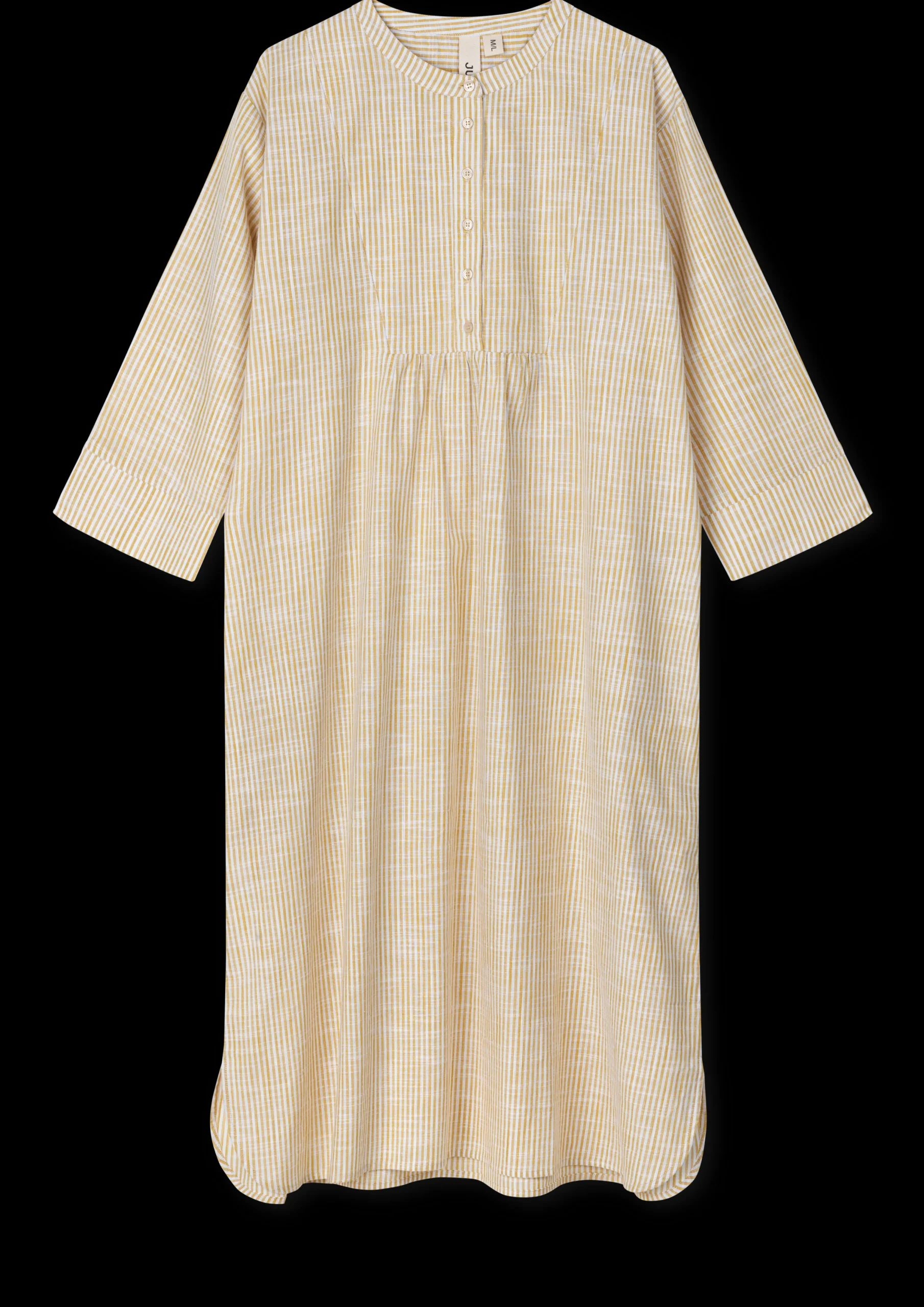 JUNA Monochrome Lines Sonja dress XS oker/hvit