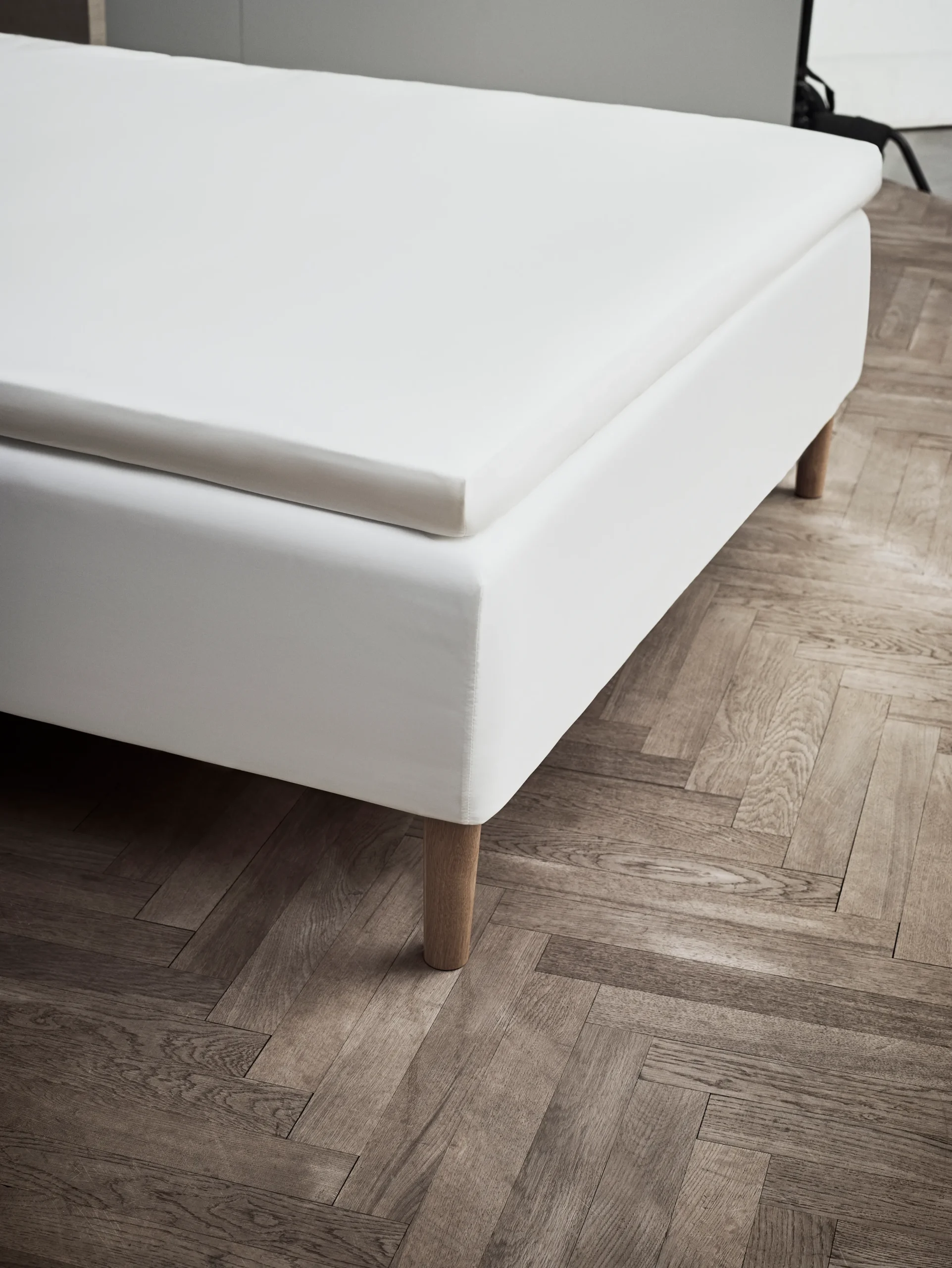 JUNA Percale Konvoluttlaken 140x200 cm hvit