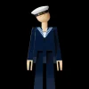 Kay Bojesen Marine mørk blå/hvit