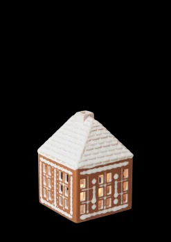 Kähler Gingerbread Lyshus liten brun