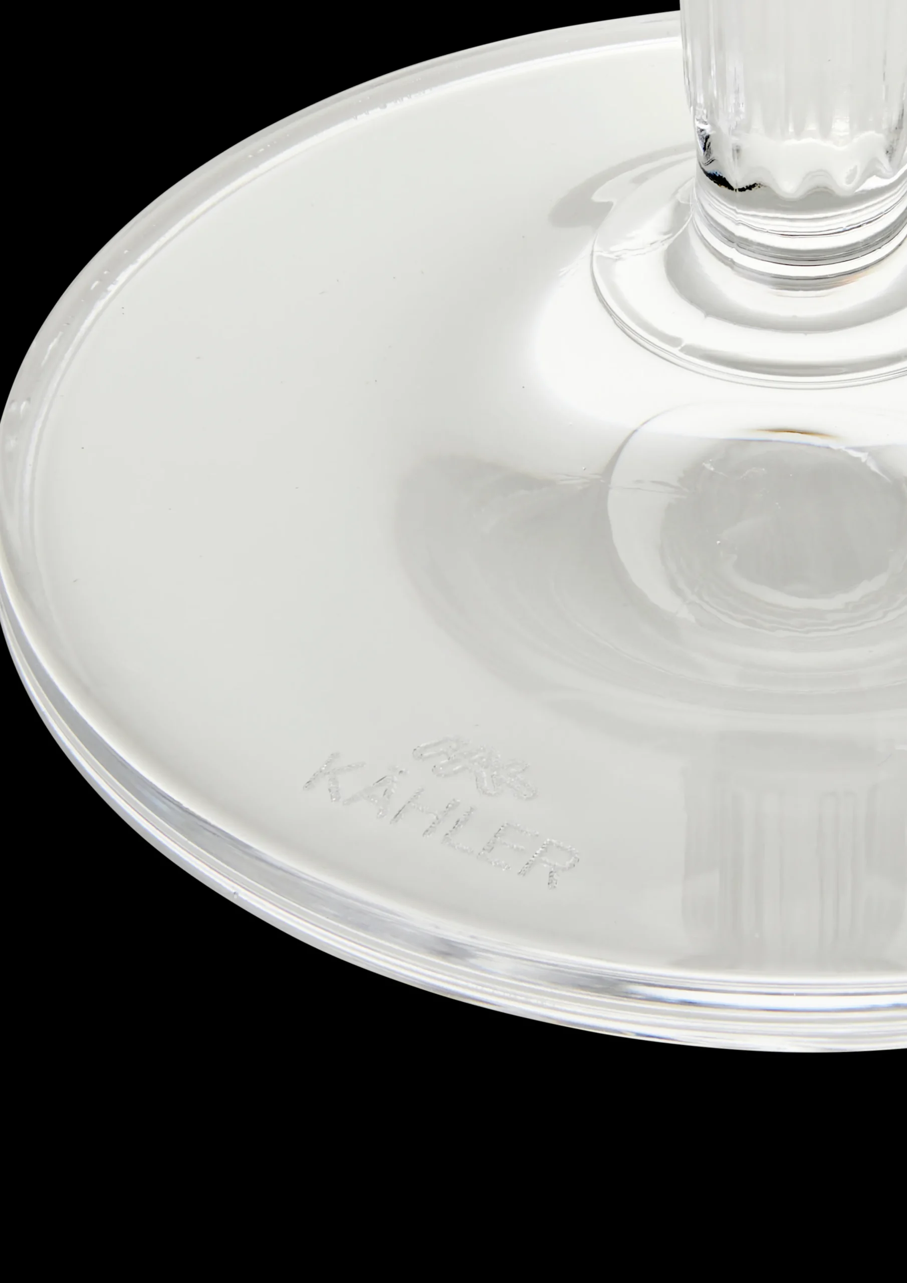Kähler Hammershøi Champagneglass 24 cl klar 2 stk.