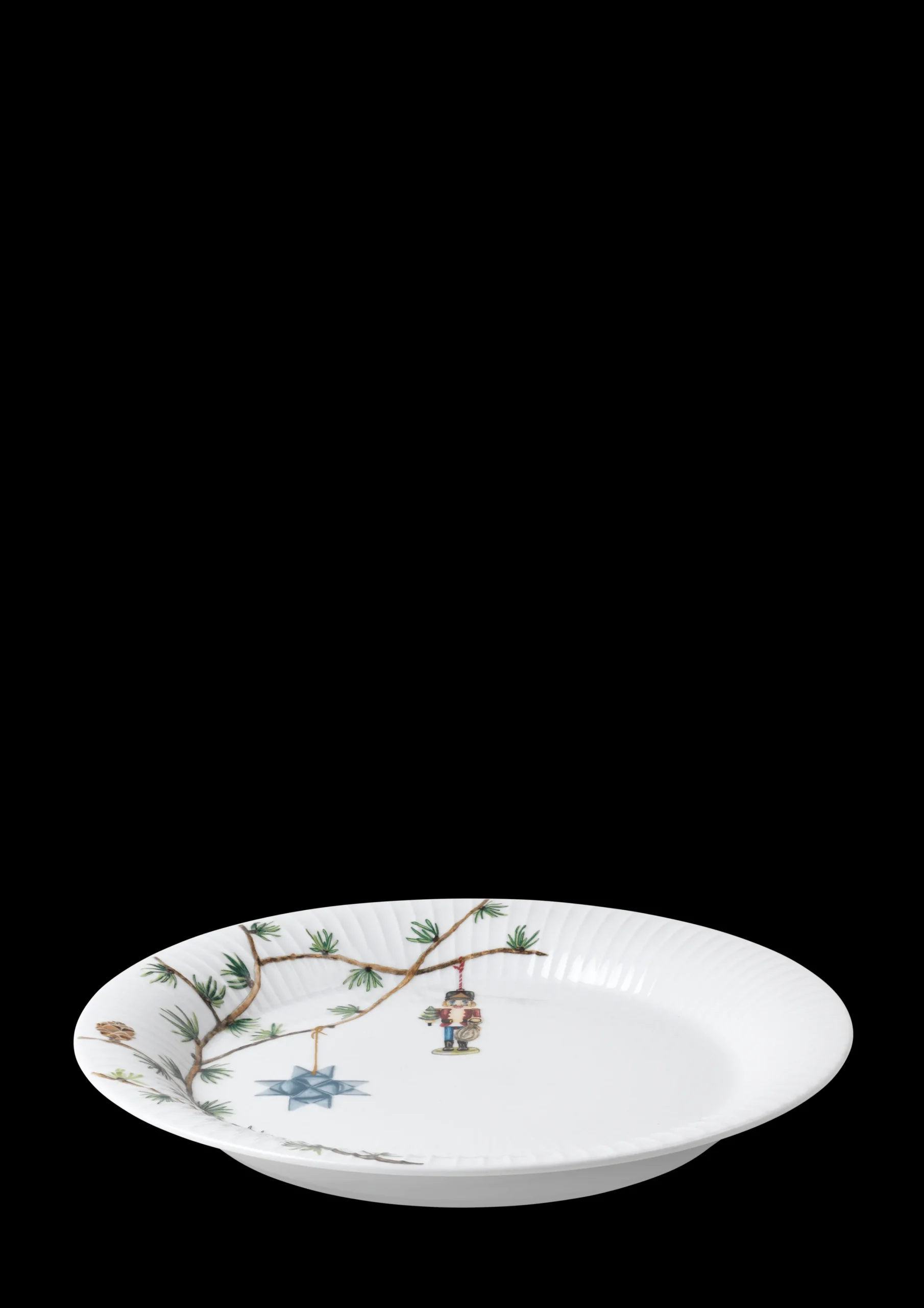 Kähler Hammershøi Christmas Tallerken Ø27 cm hvit m. deko