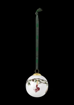Kähler Hammershøi Christmas Kule 2020 Ø6 cm hvit m. deko