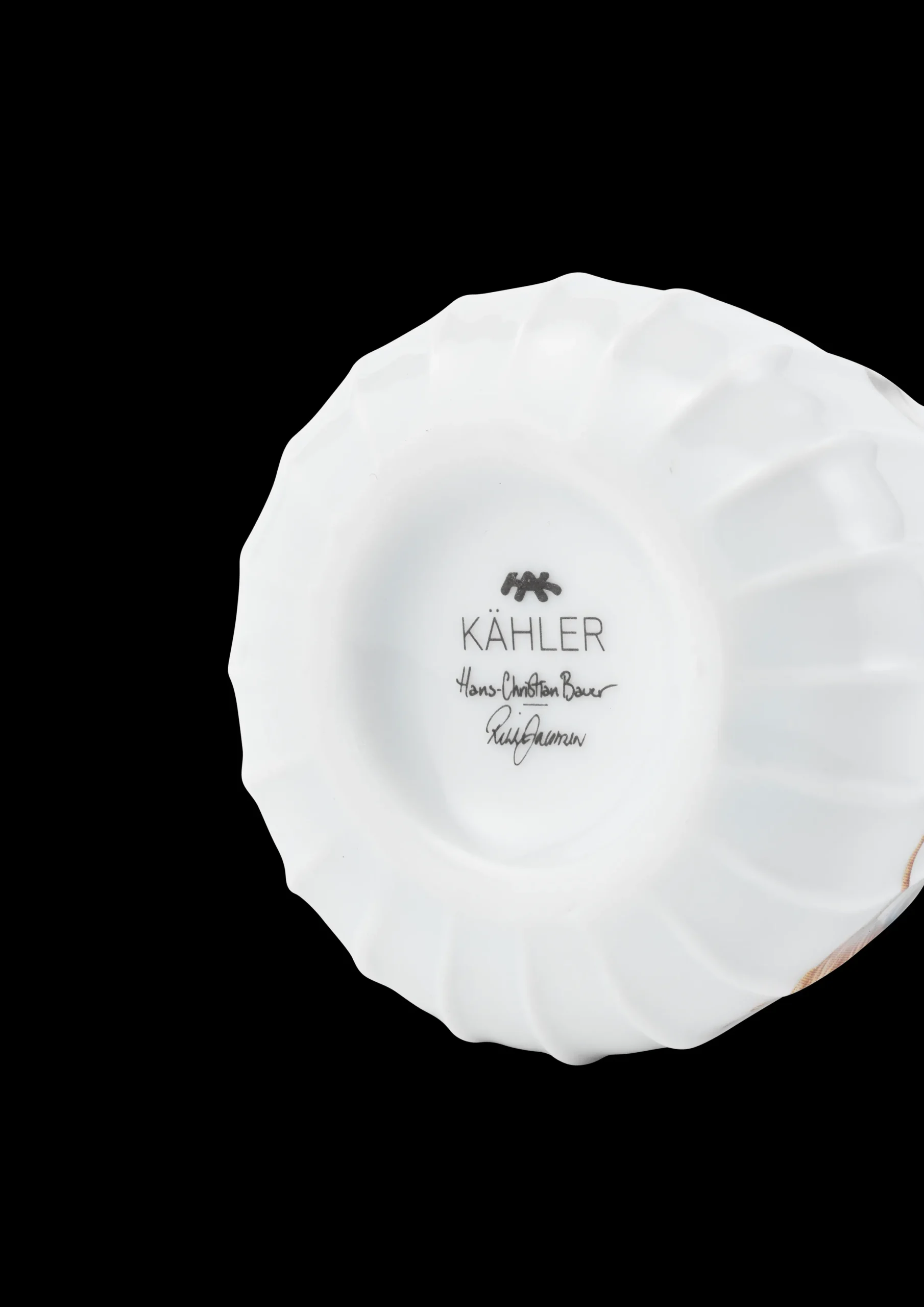 Kähler Hammershøi Christmas Snøkone H11 hvit m. deko