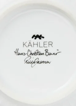 Kähler Hammershøi Christmas Skål 2024 Ø12 cm Hvit m. deko