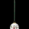 Kähler Hammershøi Christmas Kule 2018 Ø6 cm hvit m. deko