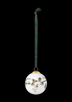 Kähler Hammershøi Christmas Kule 2018 Ø6 cm hvit m. deko