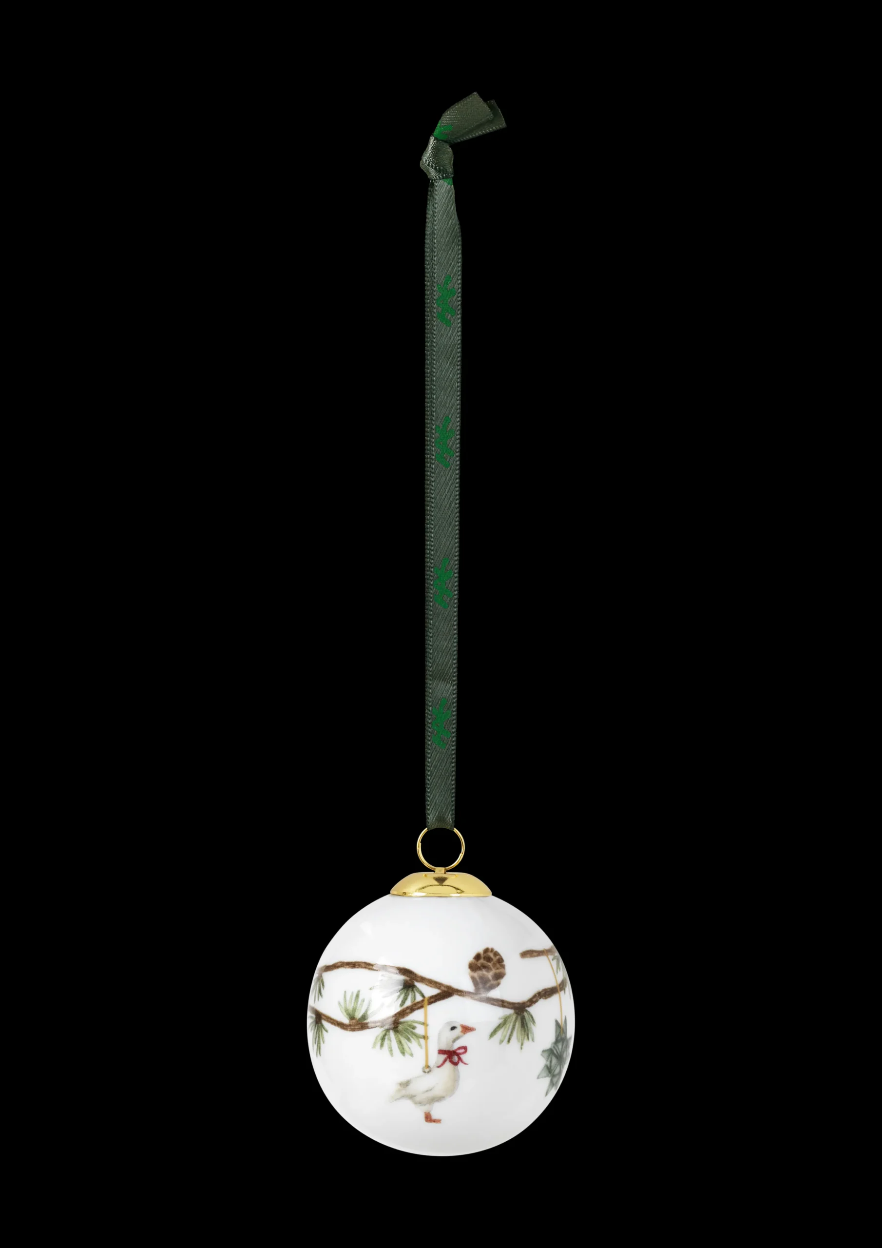 Kähler Hammershøi Christmas Kule 2018 Ø6 cm hvit m. deko