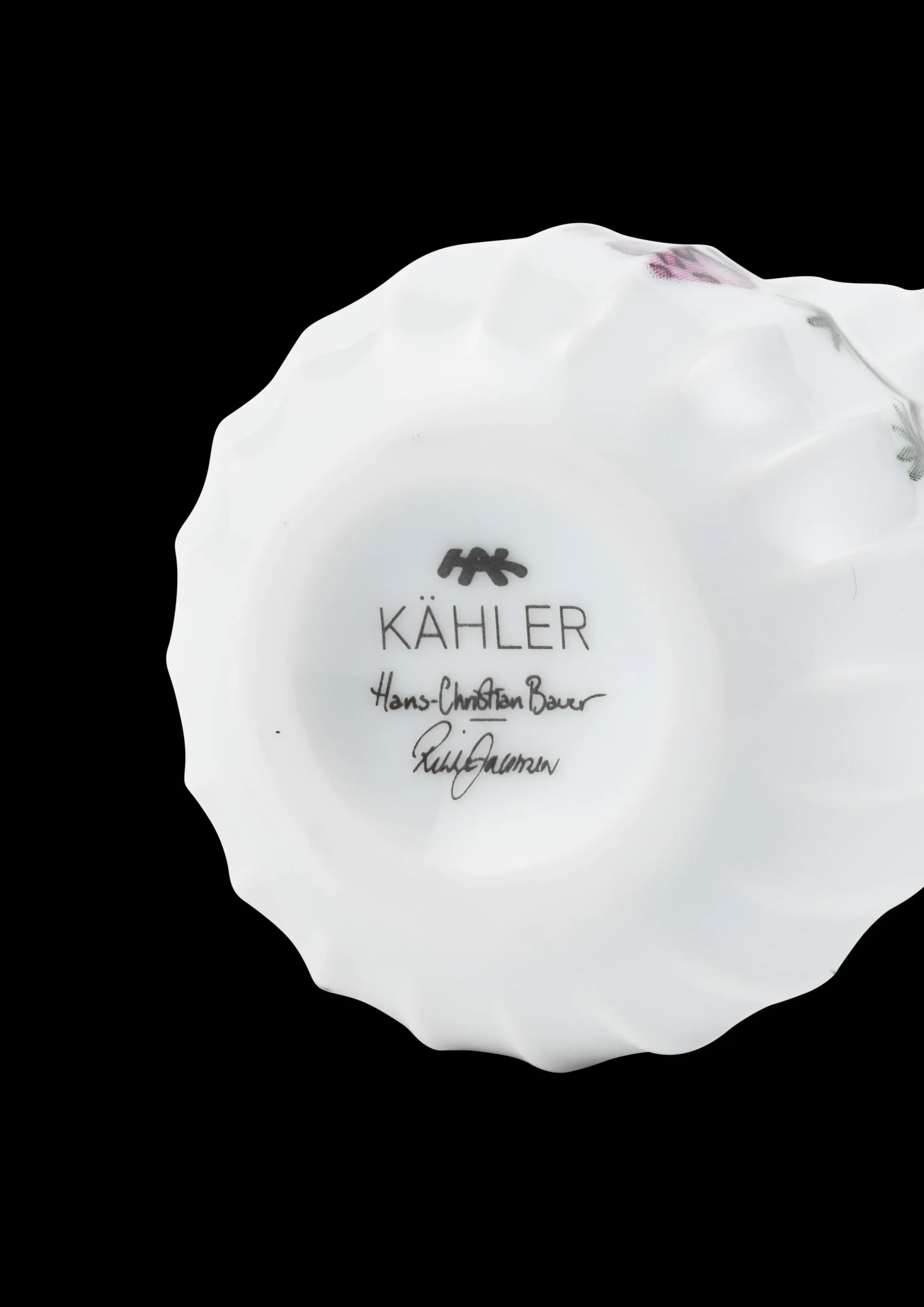 Kähler Hammershøi Christmas Snømann H11,5 hvit m. deko