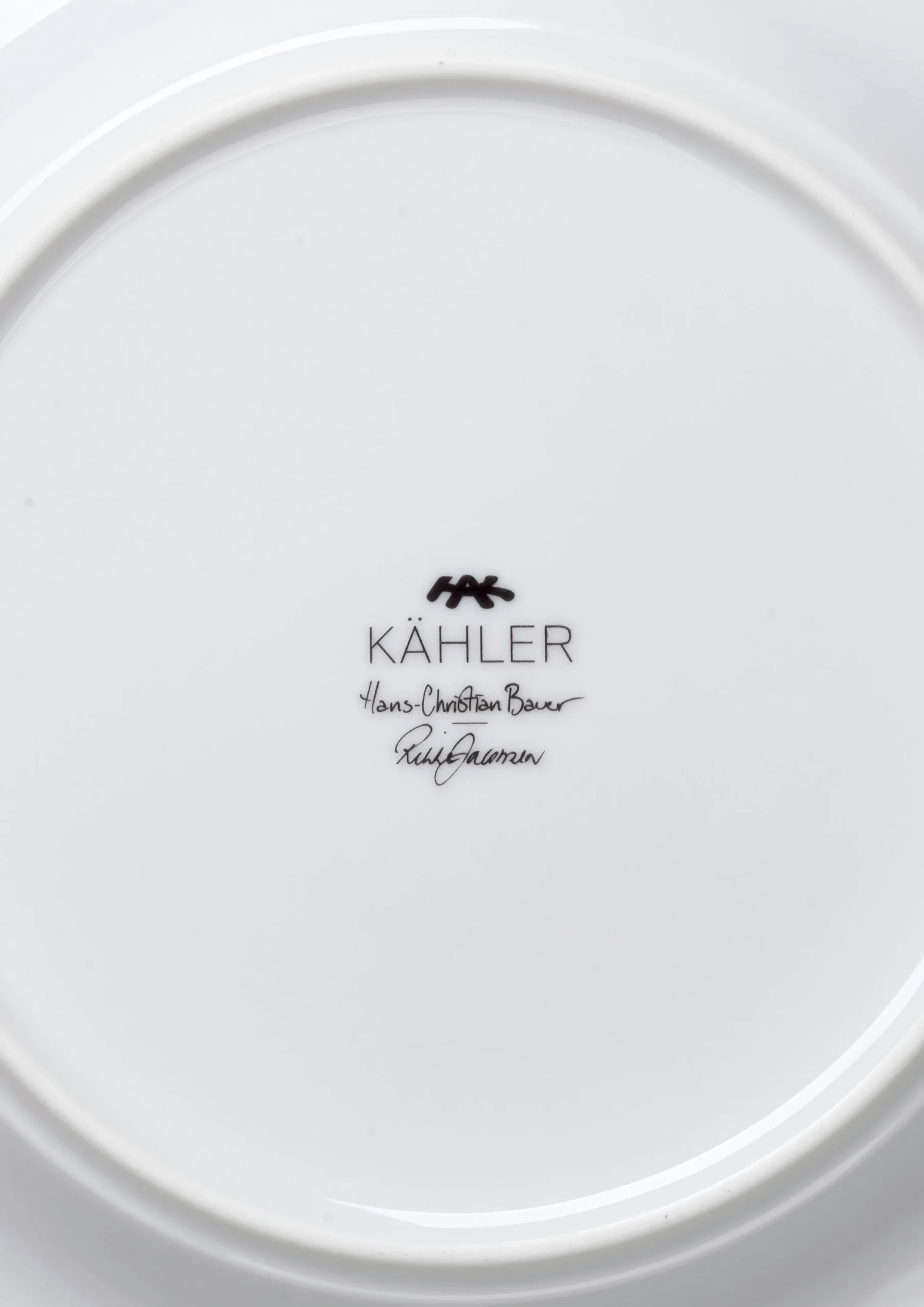 Kähler Hammershøi Christmas Tallerken Ø19 cm hvit m. deko