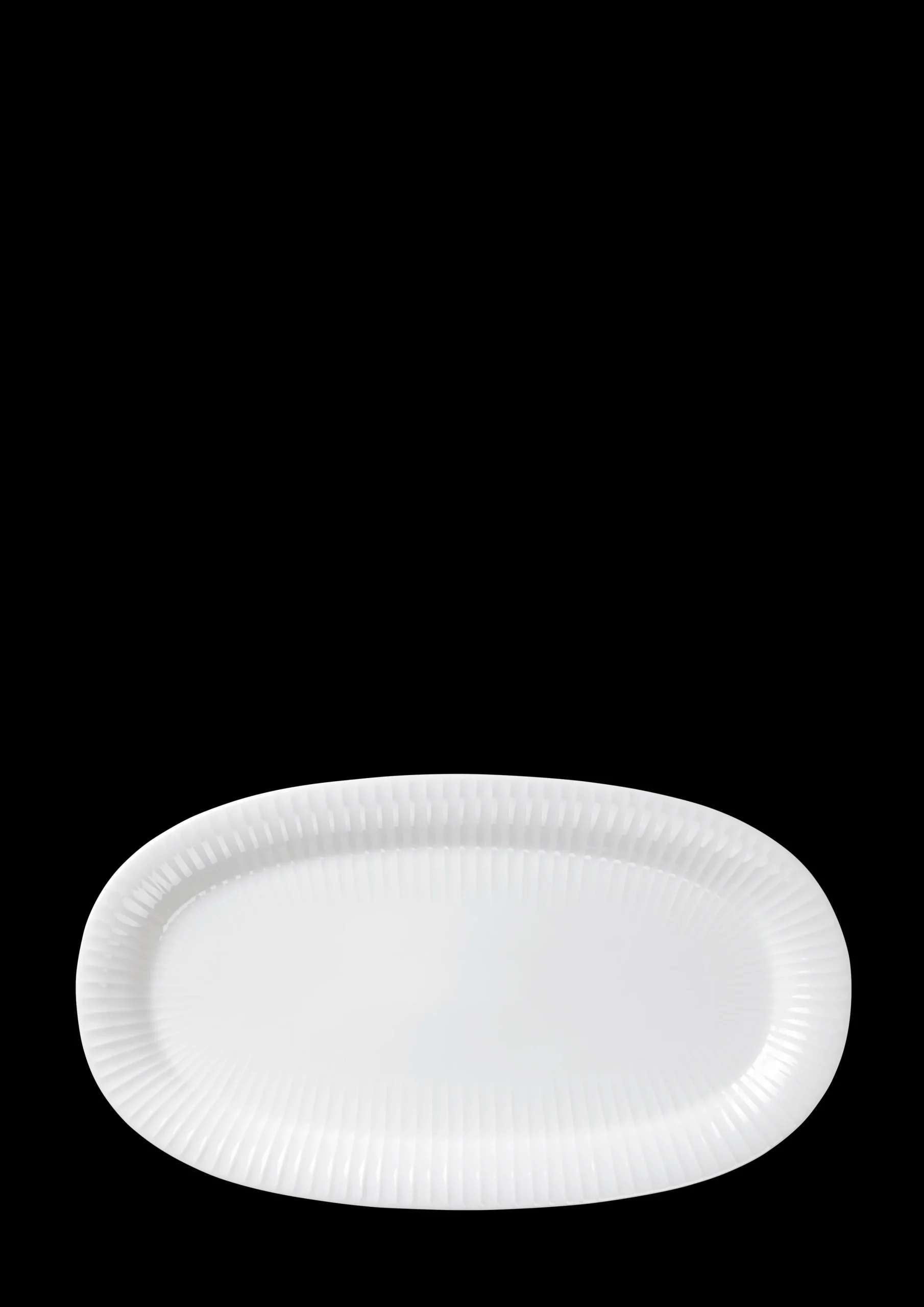 Kähler Hammershøi Oval serveringsfat 40x22.5 hvit - Kjøb her