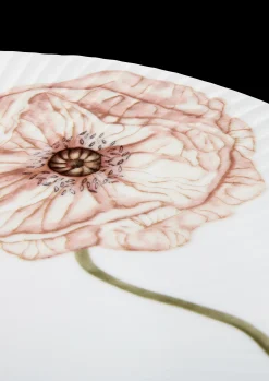 Kähler Hammershøi Poppy Kakefat Ø30 cm hvit m. deko
