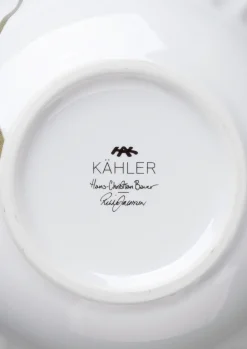 Kähler Hammershøi Poppy Vase H21 hvit m. deko