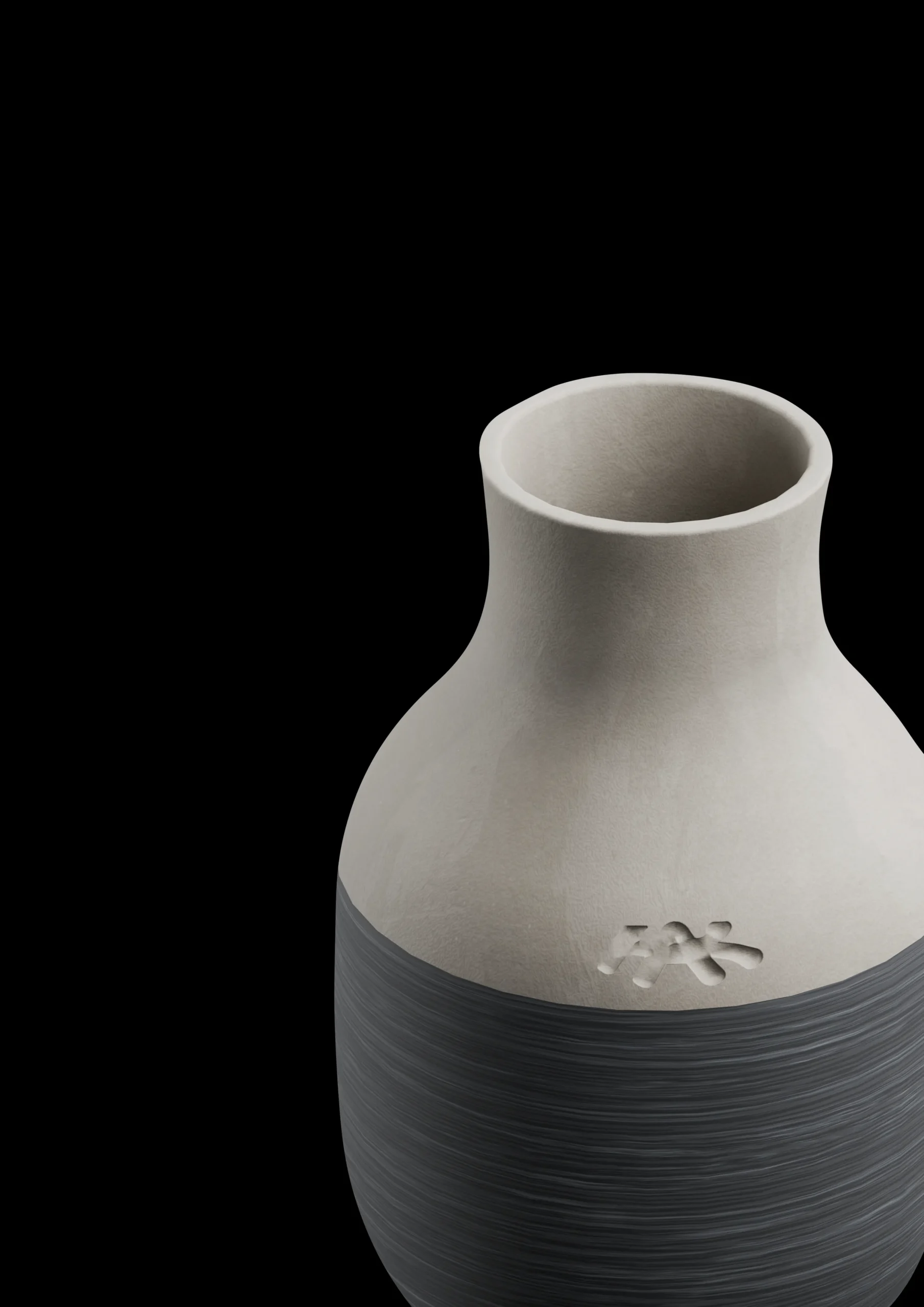 Kähler Omaggio Circulare Vase H12.5 cm antrasittgrå -Kjøp nå
