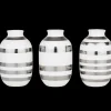 Kähler Omaggio Vase miniatyr sølv 3 stk. (15350)