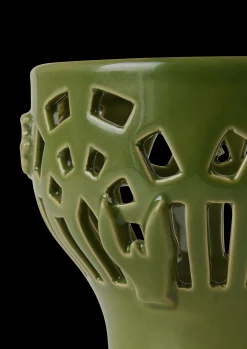 Kähler Orangery Telyslykt Ø9.5 cm green garden - Kjøb her
