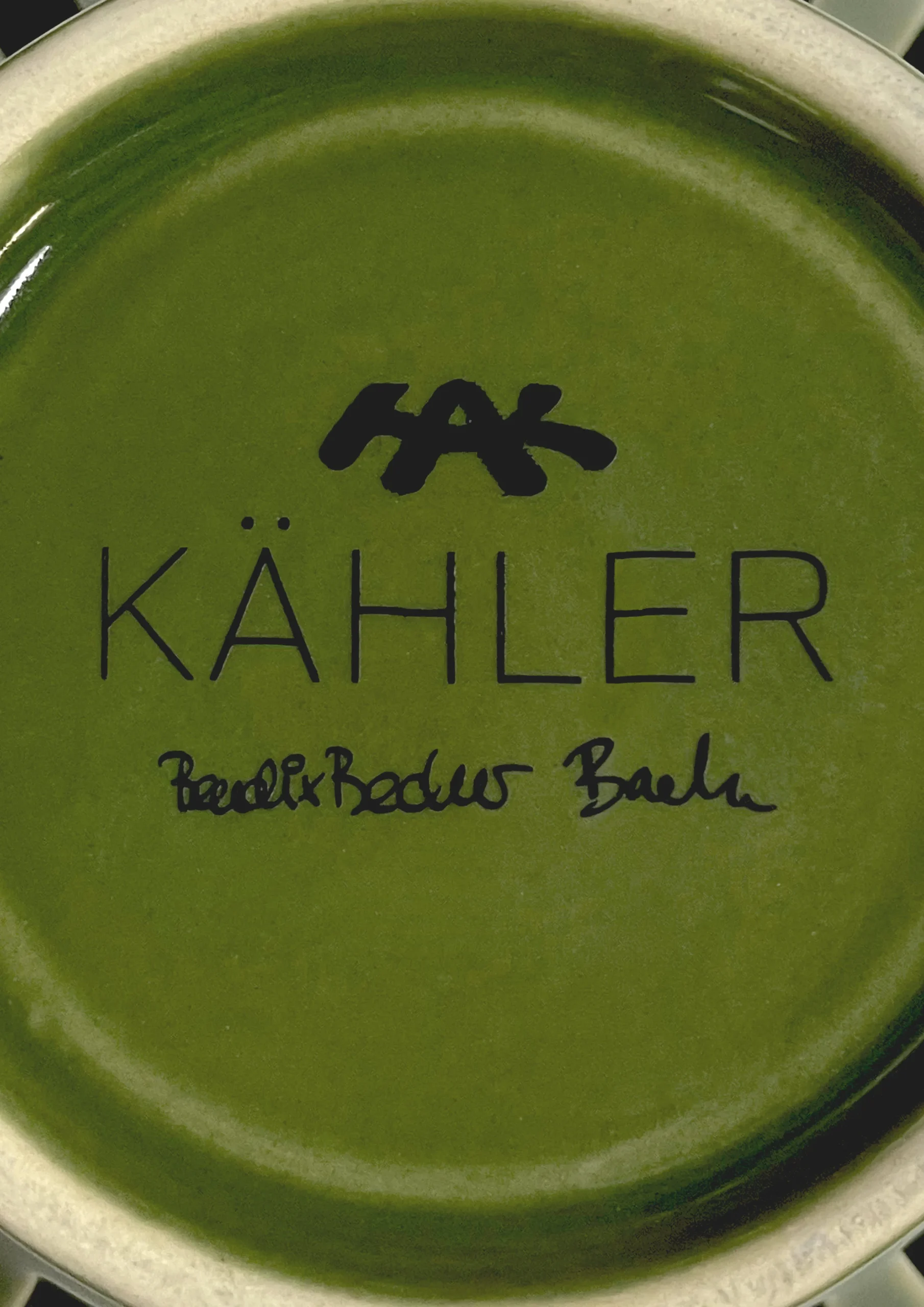 Kähler Orangery Telyslykt Ø9.5 cm green garden - Kjøb her