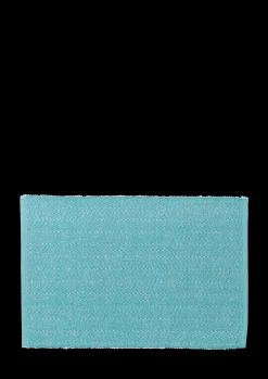 Lyngby Porcelæn Herringbone Dekkebrikker 43x30 cm turkis
