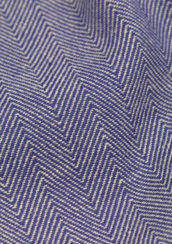 Lyngby Porcelæn Herringbone Duk 150x320 cm blå