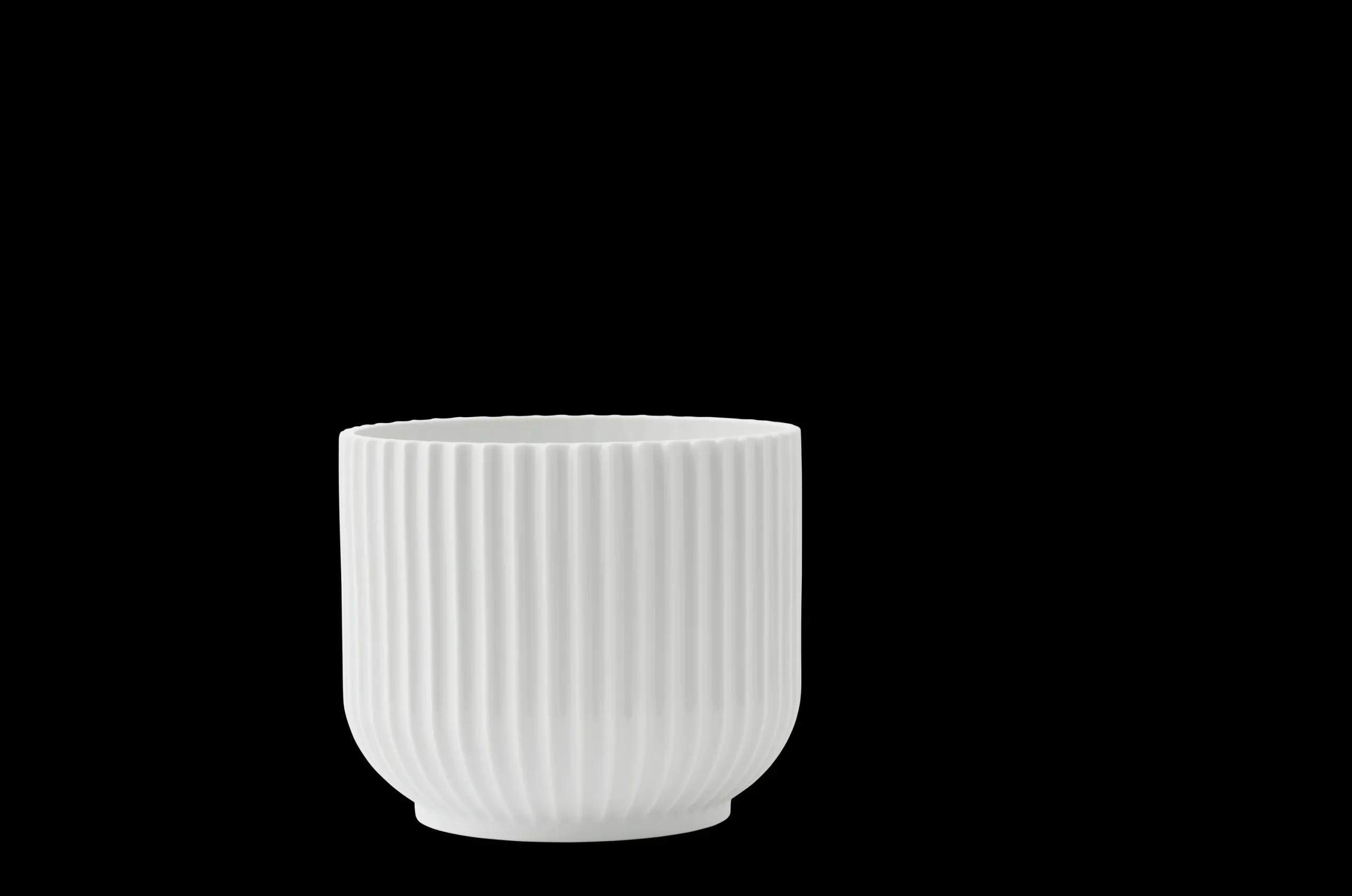 Lyngby Porcelæn Lyngby Blomsterpotte medium hvit
