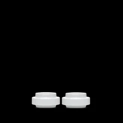 Lyngby Porcelæn Lyngby Telyslykt Ø6.5 cm hvit 2 stk.