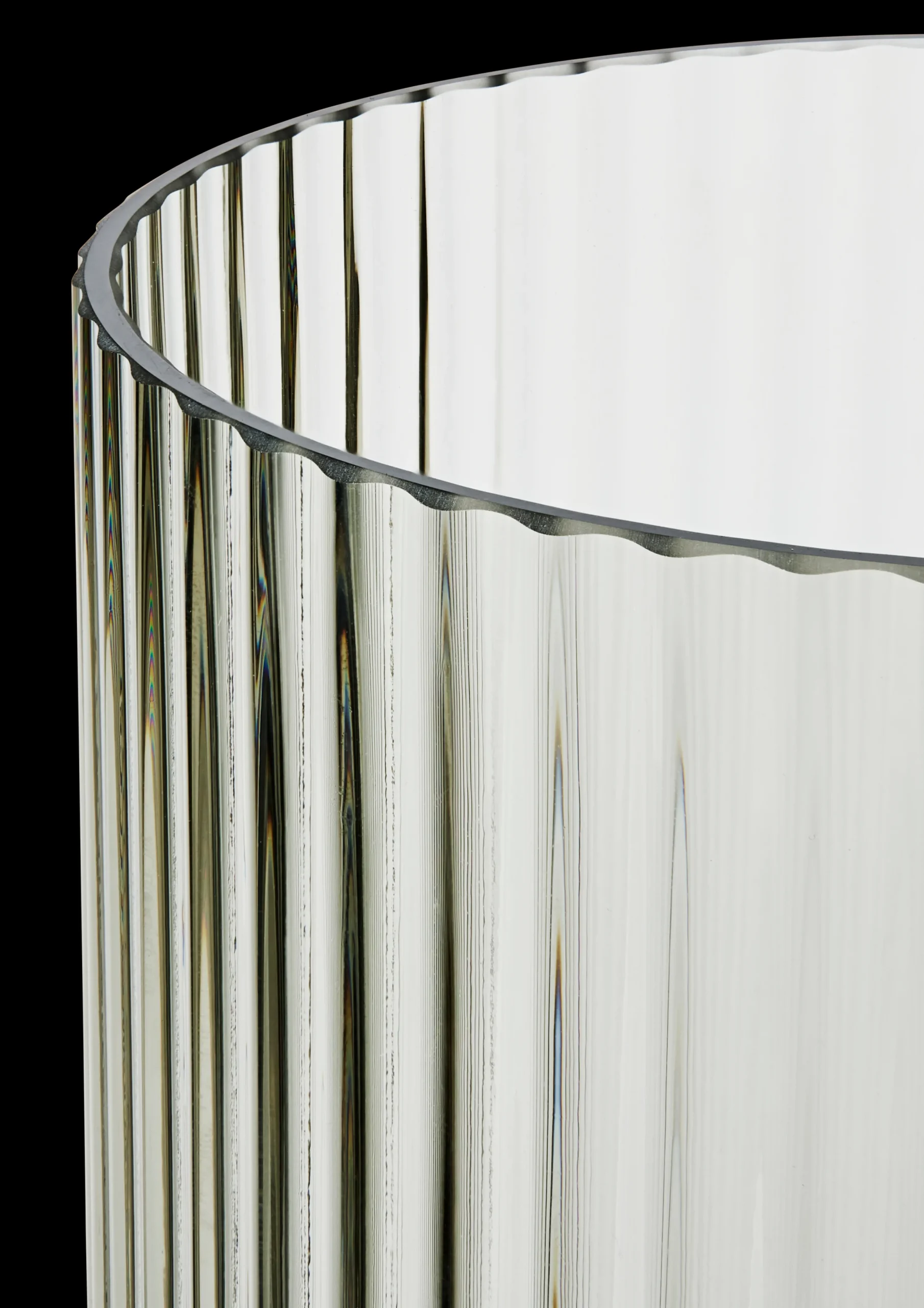 Lyngby Porcelæn Lyngby Vase H31 smoke munnblåst glass