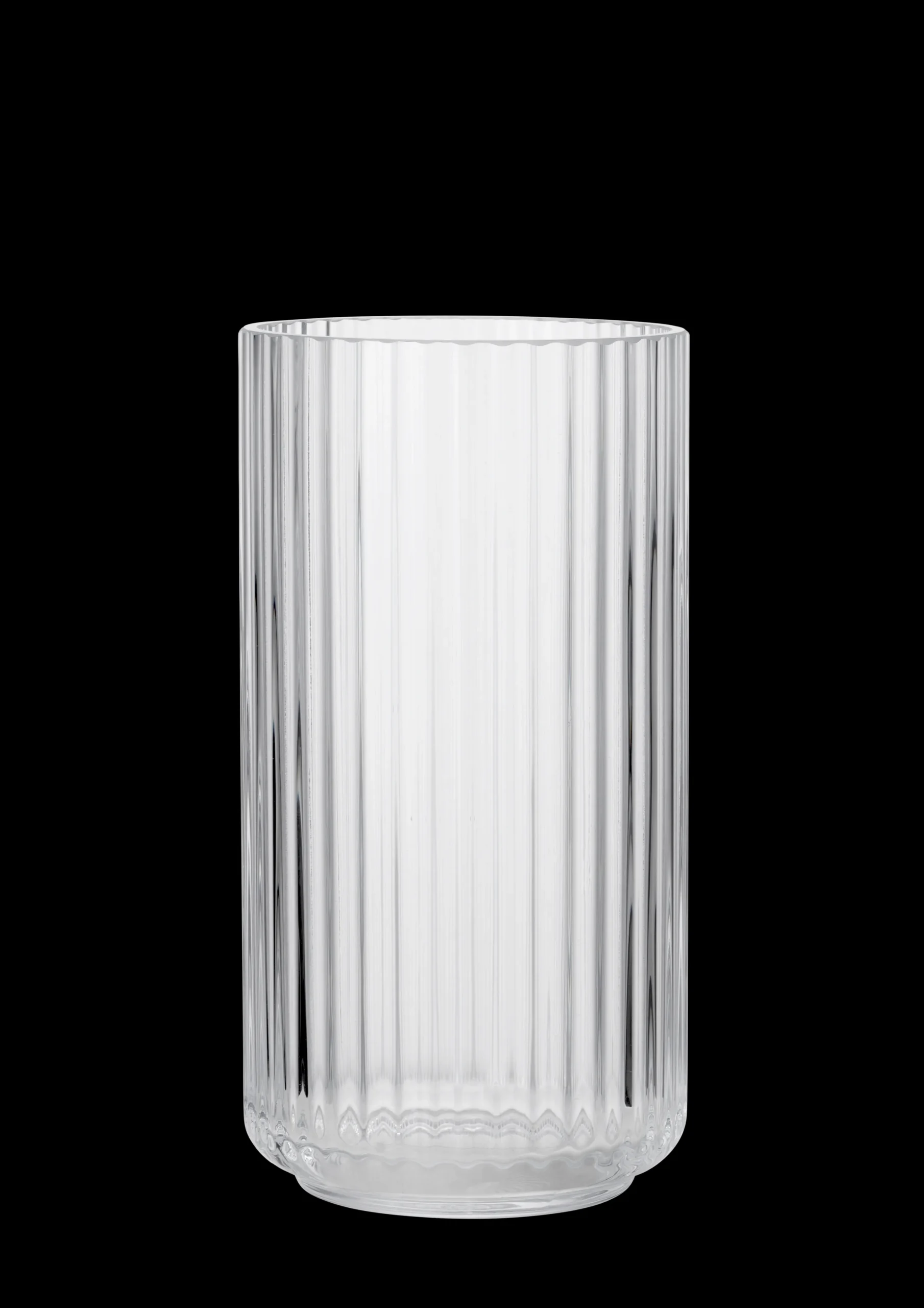 Lyngby Porcelæn Lyngby Vase H20.5 klar munnblåst glass